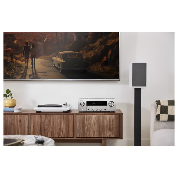 Denon DRA-900H 2 Channel AV Receiver, Silver - Lifestyle