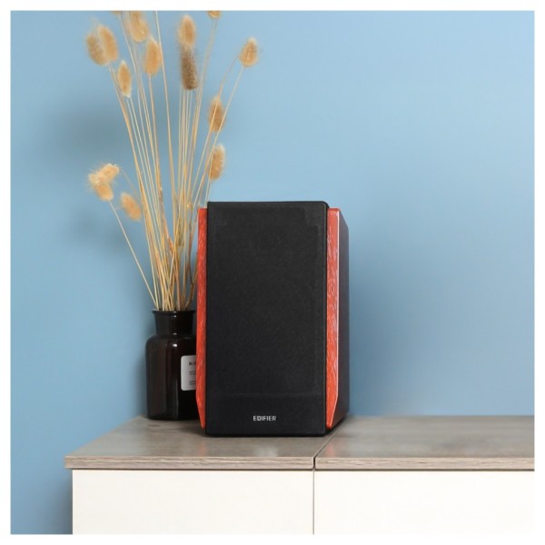 Edifier R1700BTS Active 2.0 Bluetooth Bookshelf Speaker Set, Brown - lifestyle 2 
