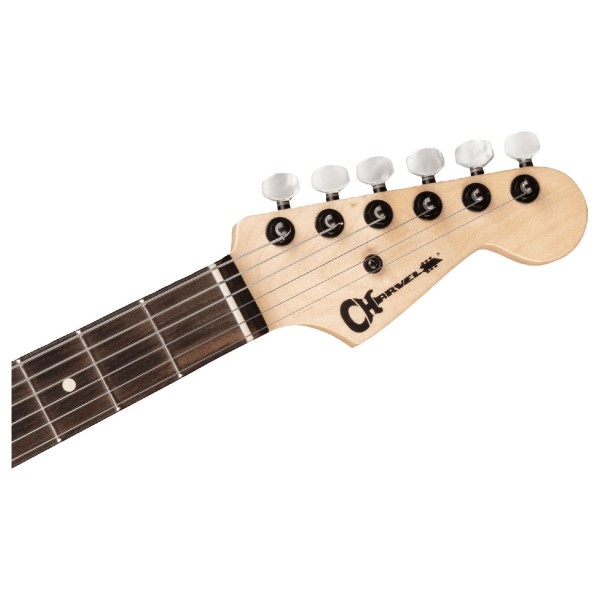 Charvel Jake E Lee Signature Pro-Mod So-Cal HSS HT RW, Pearl White headstock
