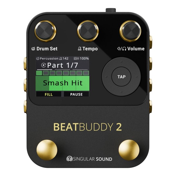 Singular Sound BeatBuddy 2 Guitar Pedal Drum Machine - Top