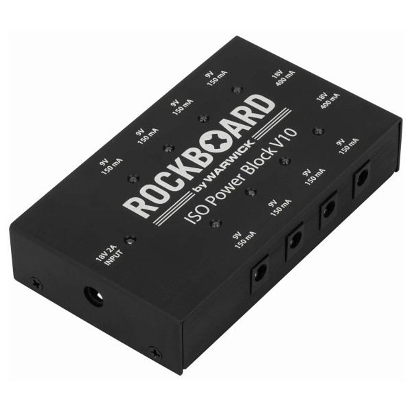 RockBoard ISO Power Block V10 Isolated Multi Power Supply - angled shot