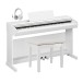 Yamaha YDP 146 Digital Piano Package, White 1