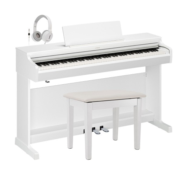 Yamaha YDP 166 Digital Piano Package, White BOM