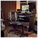 modul Studio Chair and Footstool, Black and Grey