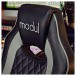 modul Studio Chair and Footstool, Black and Grey