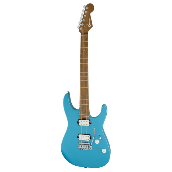 Charvel Pro Mod DK24 HH 2PT MN, Matte Blue Frost - left