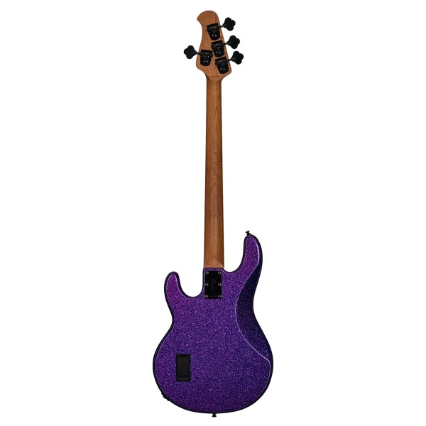 Sterling Stingray RAY34 Bass, Purple Sparkle - back