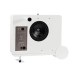 REL Planar PL-2 Subwoofer, Gloss White wheels rear 