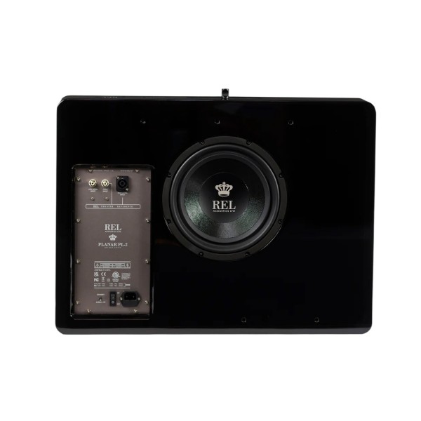 REL Planar PL-2 Subwoofer, Gloss Black rear 