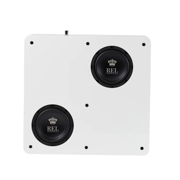 REL Planar PL-1 Subwoofer, Gloss White - front 