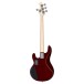 Sterling Stingray Ray4 HH Bass, Candy Apple Red - back