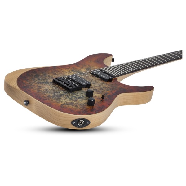 Schecter Reaper-6, Satin Inferno Burst Body Laid Down