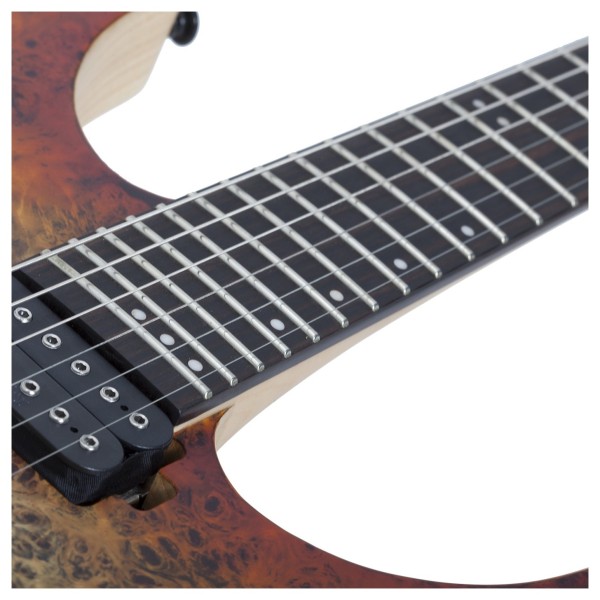 Schecter Reaper-6, Satin Inferno Burst Fretboard