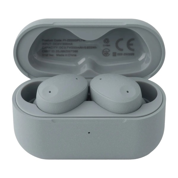Final ZE300 Compact Wireless ANC Earbuds, Sky Gray - In Case