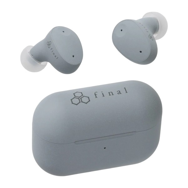 Final ZE300 Compact Wireless ANC Earbuds, Sky Gray - Panorama