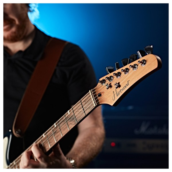 Hartwood Drifter Electric Guitar, Metallic Blue