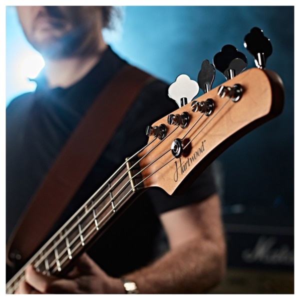 Hartwood Satellite Bass Guitar, Metallic Blue