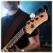 Hartwood Satellite Bass Guitar, Metallic Blue