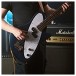 Hartwood Satellite Bass Guitar, Metallic Blue