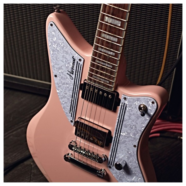 Hartwood Charger Electric Guitar, Strawberry Milkshake