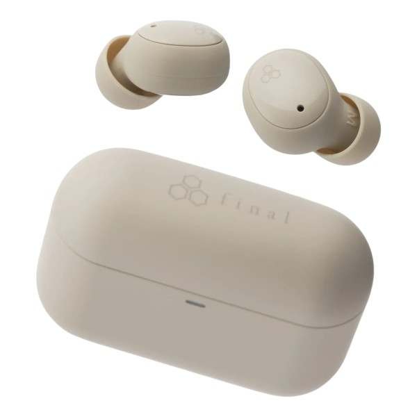 Final ZE500 True Wireless ASMR Earphones, Dark Cream - Panorama