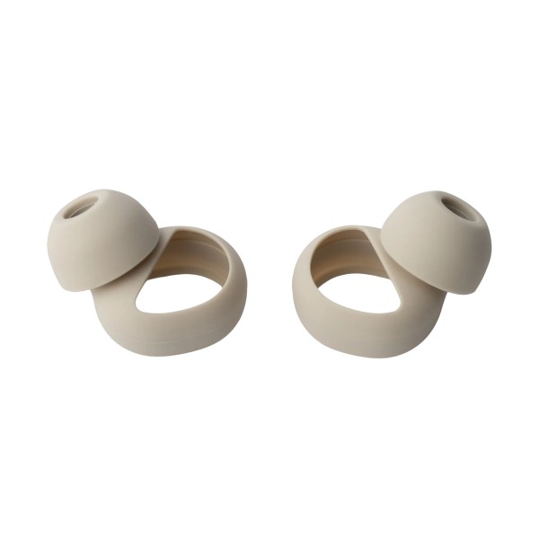 Final ZE500 True Wireless ASMR Earphones, Dark Cream - Silicone Wrap