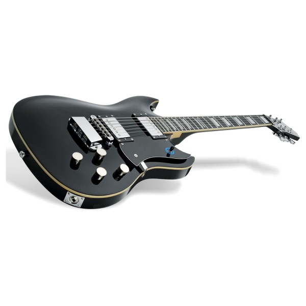 Hagstrom Pat Smear Signature, Black Gloss - angled shot