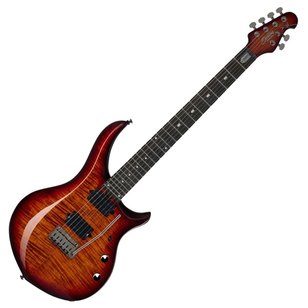 Sterling Majesty MAJ200X Spalted Maple, Blood Orange Burst