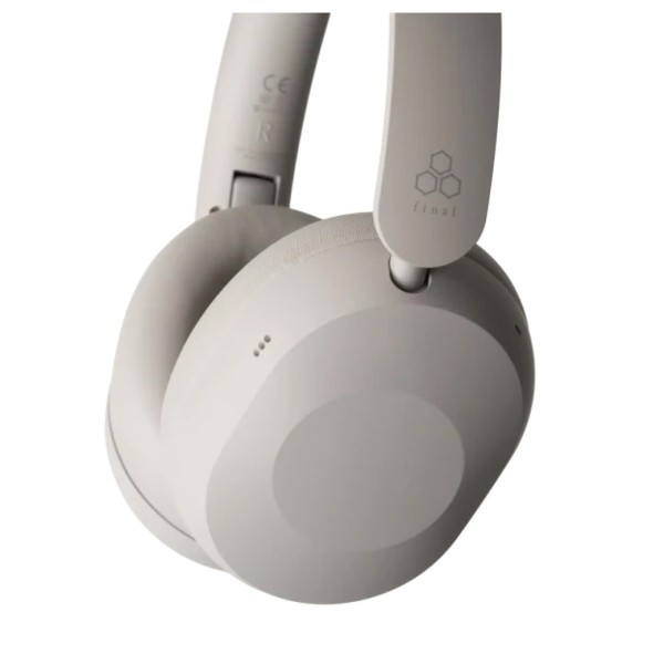 Final UX1000 On-Ear Wireless Headphones, Greige - cup