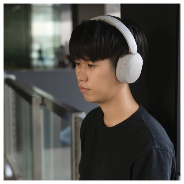 Final UX1000 On-Ear Wireless Headphones, Greige - lifestyle 2