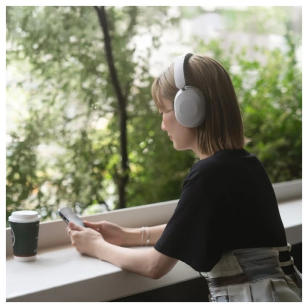 Final UX1000 On-Ear Wireless Headphones, Greige - lifestyle 3