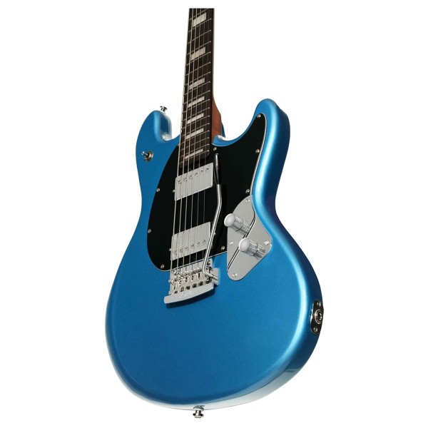 Sterling StingRay Guitar Baritone, Toluca Lake Blue - body
