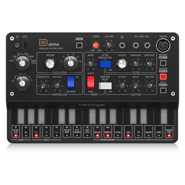 Behringer D MINI Analog Synth_Top_XL