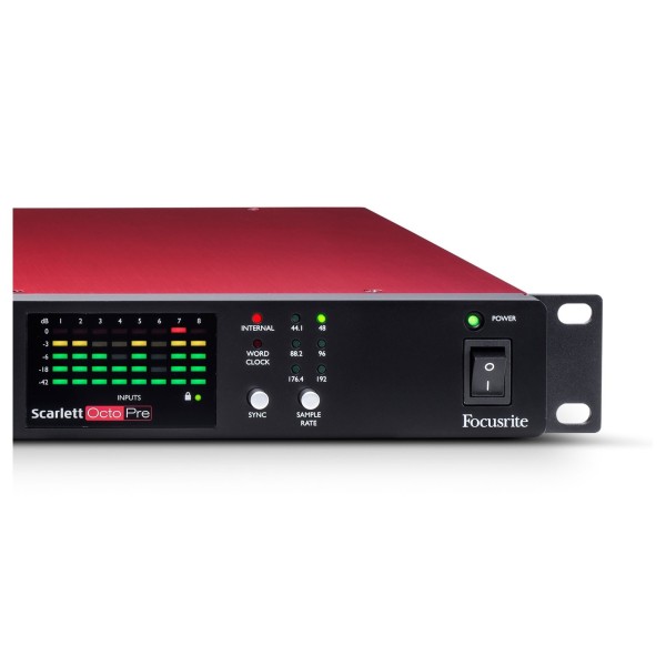 Focusrite Scarlett OctoPre Microphone Preamp - Metering