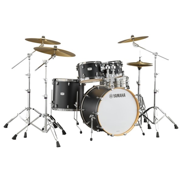 Yamaha Tour Custom 22" 4pc Shell Pack, Licorice Satin