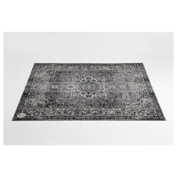Drum 'n' Bass Vintage Persian Stage Drum Rug, Grey