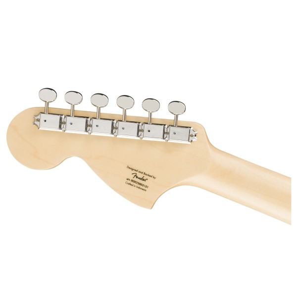 Squier Paranormal Stratocaster Deluxe, Vintage White - back of headstock