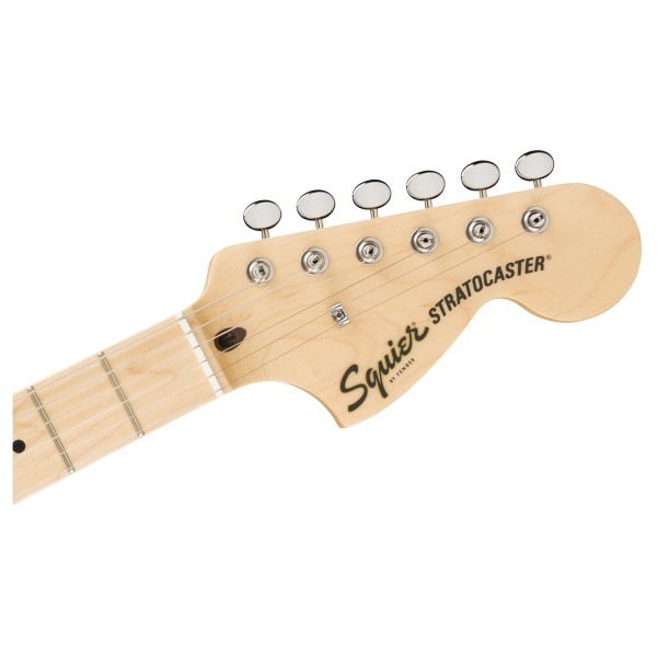 Squier Paranormal Stratocaster Deluxe MN, Lake Placid Blue - headstock