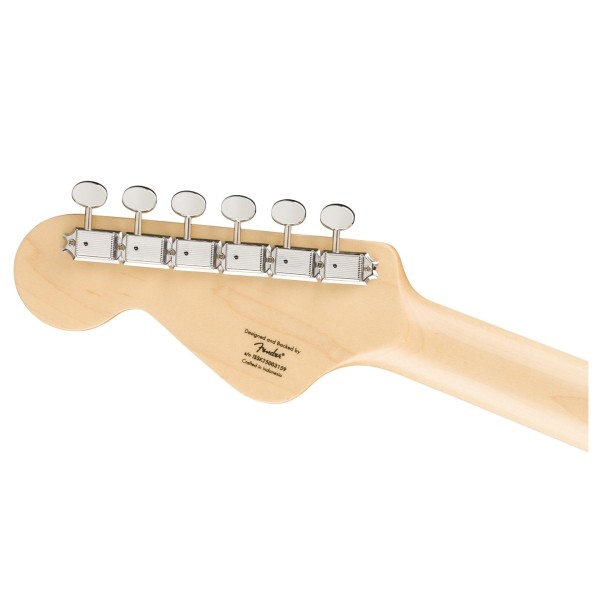Squier Paranormal Electric VI, Daphne Blue - back of headstock