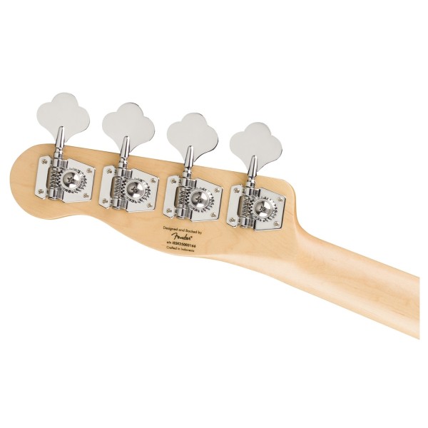 Squier Paranormal Precision Bass Thinline SJ MN, Vintage White - back of headstock