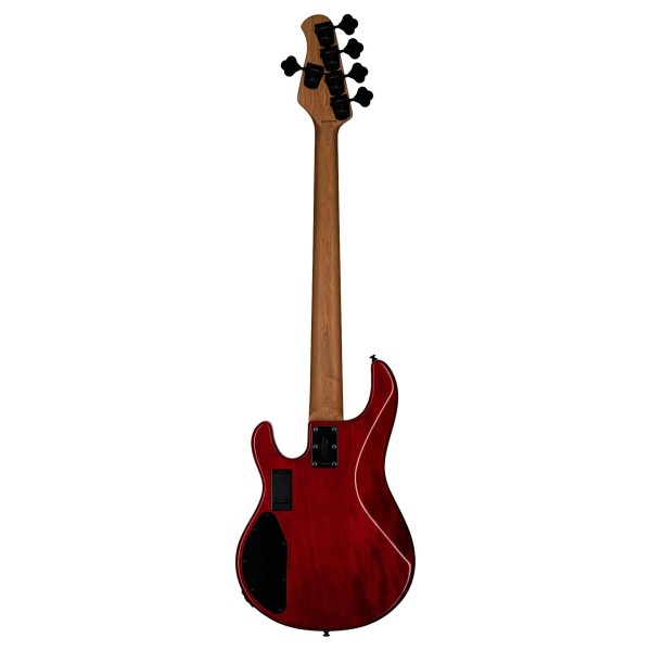 Sterling StingRay 5 HH RAY35HH Spalted Maple, Blood Orange Burst - back