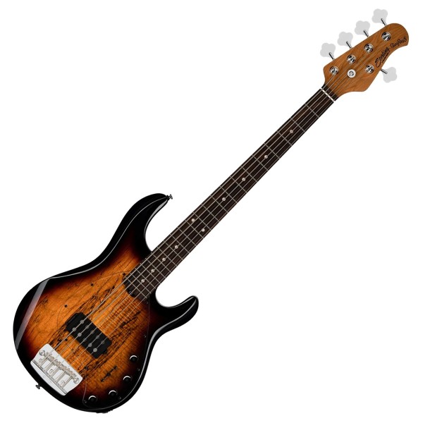 Sterling StingRay 5 RAY35 Spalted Maple, 3-Tone Sunburst