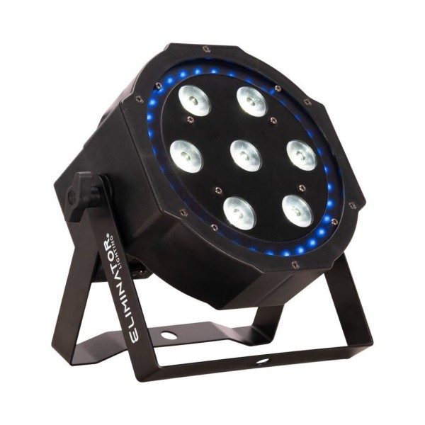 Eliminator Lighting LP 8R LED Flat Par Wash Light with RGB Ring - U02