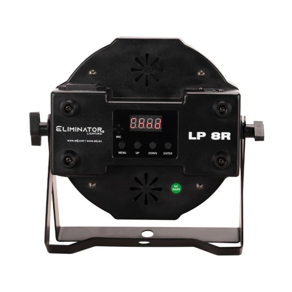Eliminator Lighting LP 8R LED Flat Par Wash Light with RGB Ring - U04