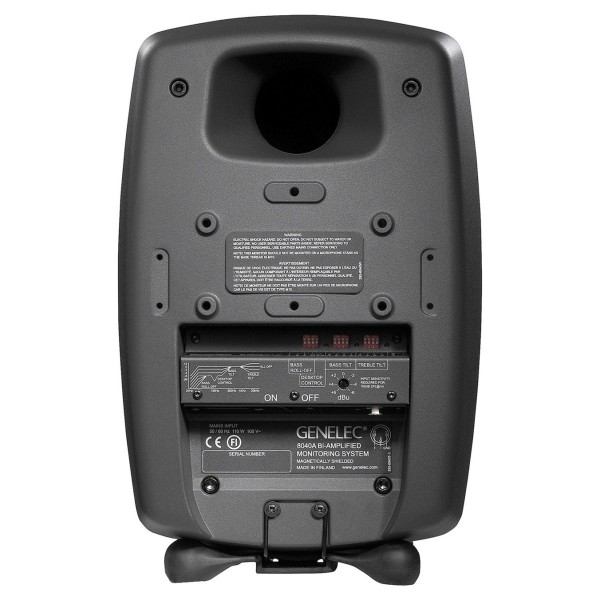 Genelec 8040A Smart Active Monitor, Dark Grey - Rear