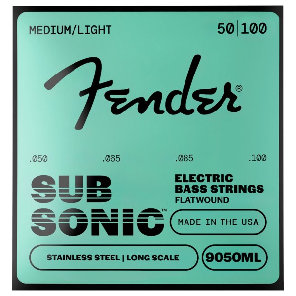 Fender 9050ML Stainless Bass Flatwound Strings 50-100