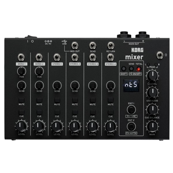 Korg NTS 4 Mixer and Audio Interface - Top