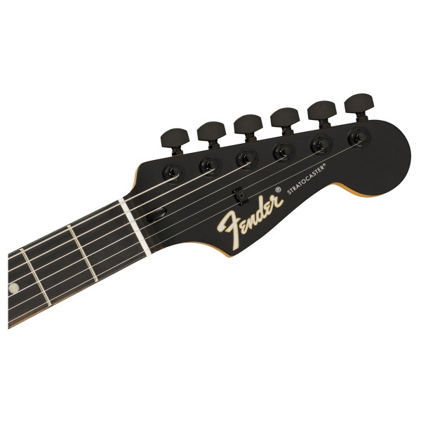 Fender Limited Edition Player Fusion Stratocaster HSS, Ebony Fingerboard, Olympic Pearl - headstock