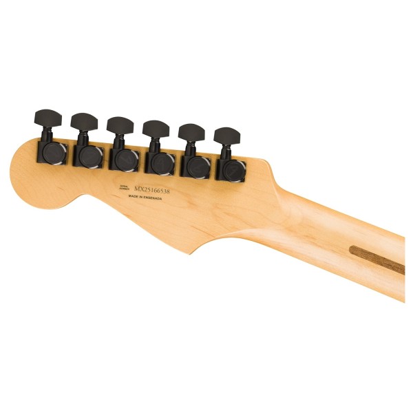Fender Limited Edition Player Fusion Stratocaster HSS, Ebony Fingerboard, Olympic Pearl - back of headstock
