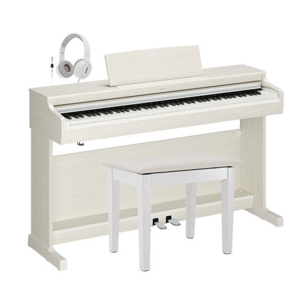 Yamaha YDP 166 Digital Piano Package, White Birch BOM